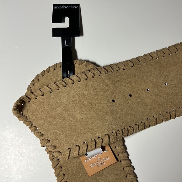 Another Line sueded leather belt XL - Picture 3 of 5